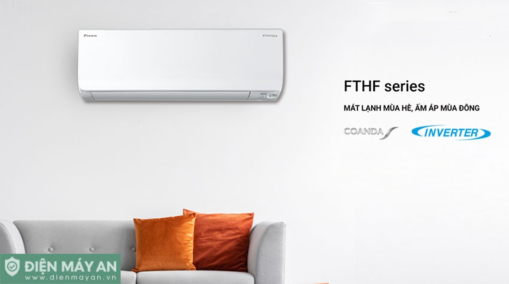 Điều Hòa Daikin Inverter 12000 BTU 2 chiều FTHF35XVMV